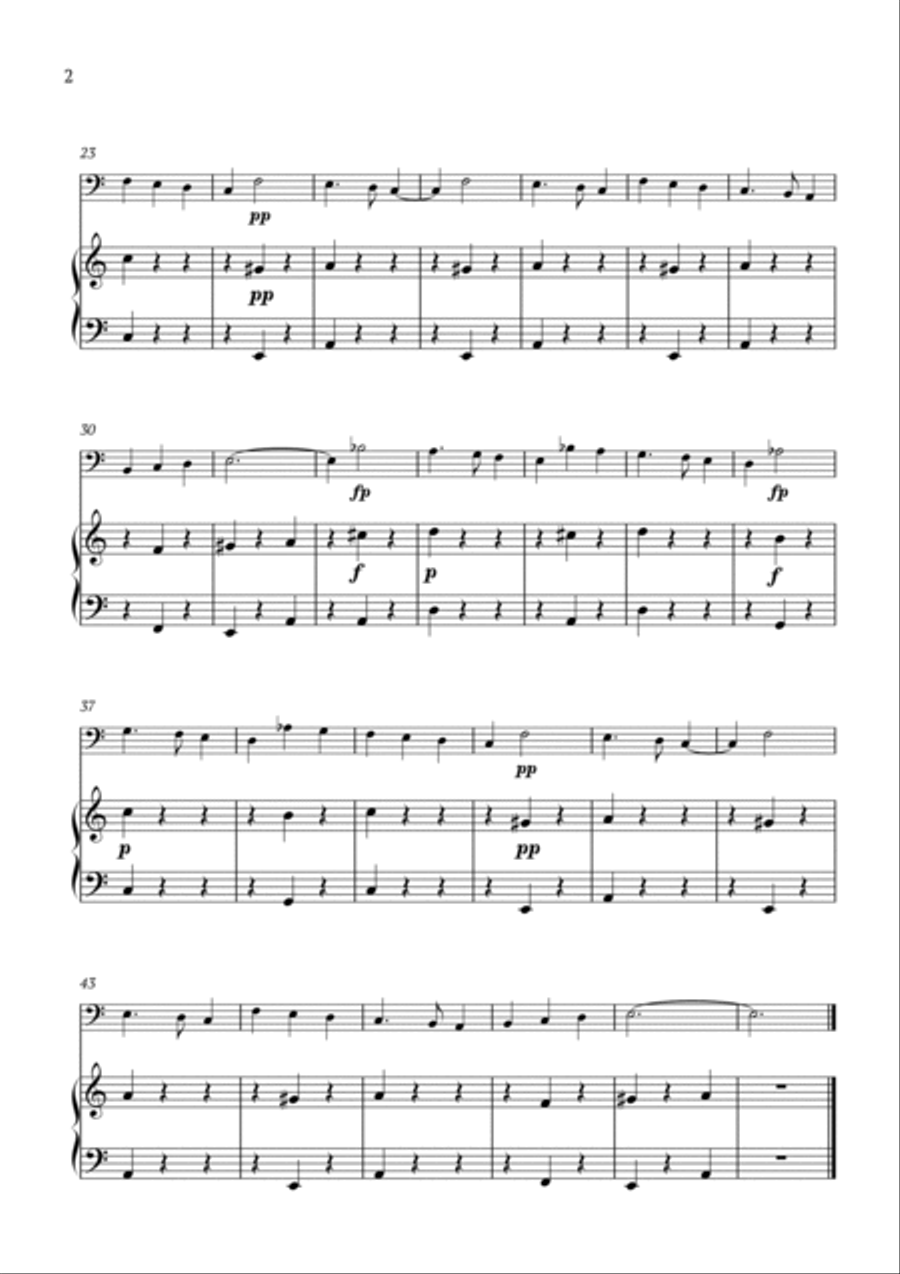 Album Leaves Op.124 No.2 Bassoon scores gallery preview page 2