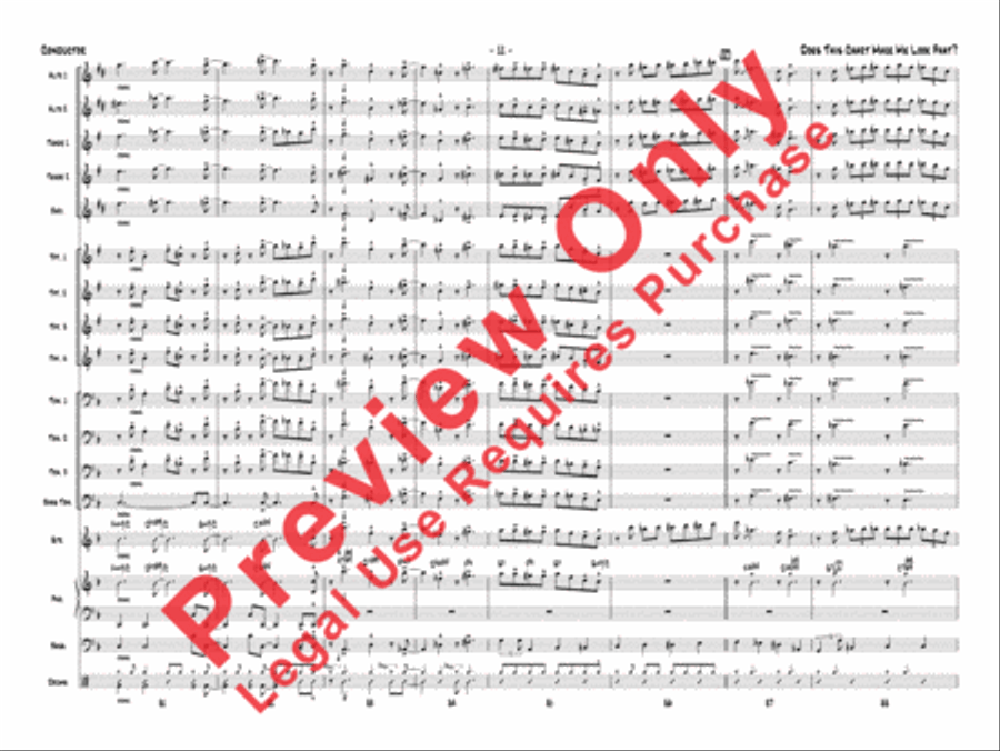 Does This Chart Make Me Look Phat? Jazz Ensemble scores gallery preview page 32