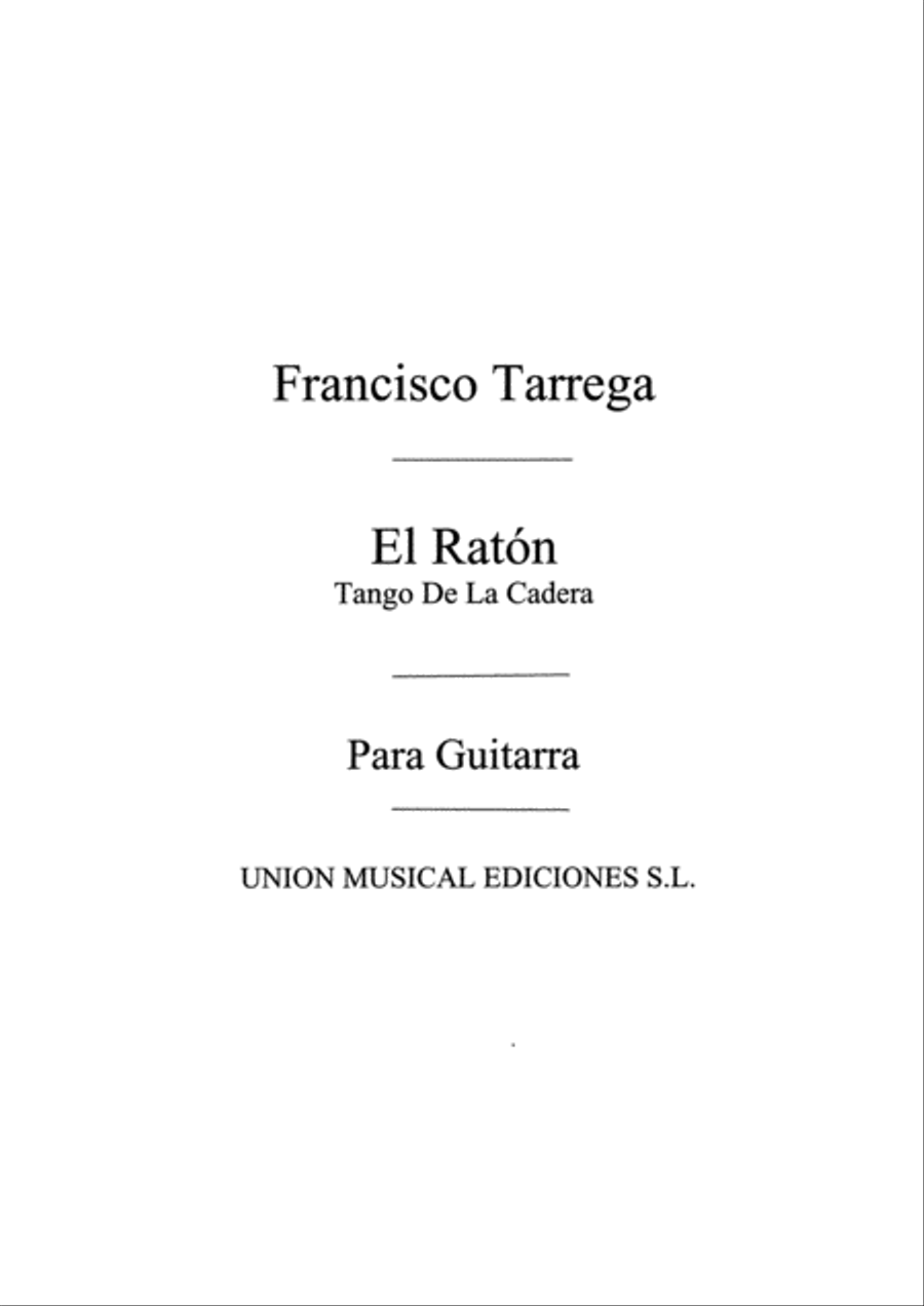 El Raton ,Tango El Raton ,Tango Acoustic Guitar scores gallery preview page 1