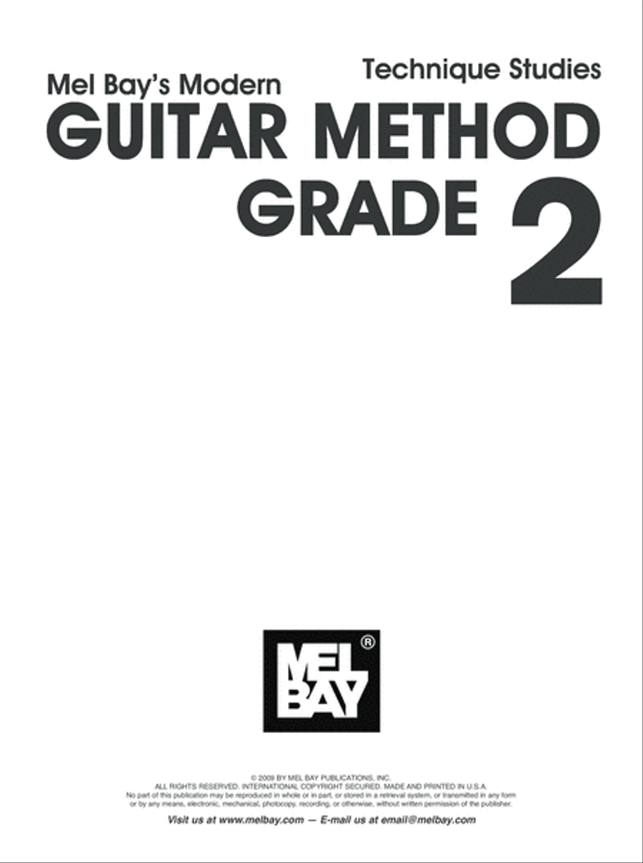 Modern Guitar Method Grade 2, Technique Studies Acoustic Guitar scores gallery preview page 2