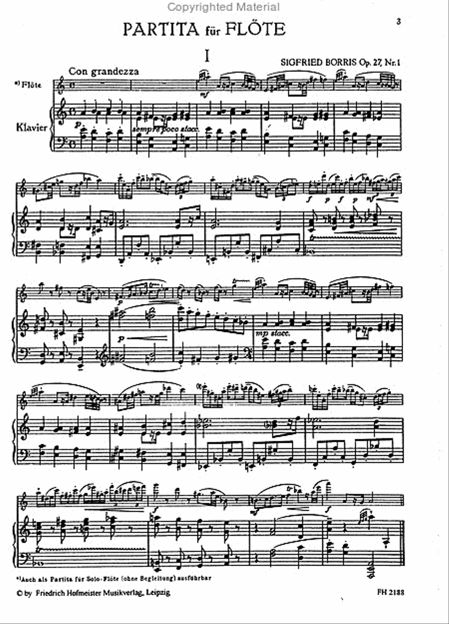 Partita, op. 21/1 Flute Solo scores gallery preview page 2