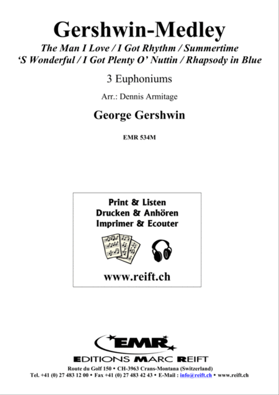 Gershwin Medley Gershwin Medley Euphonium Trio scores gallery preview page 2