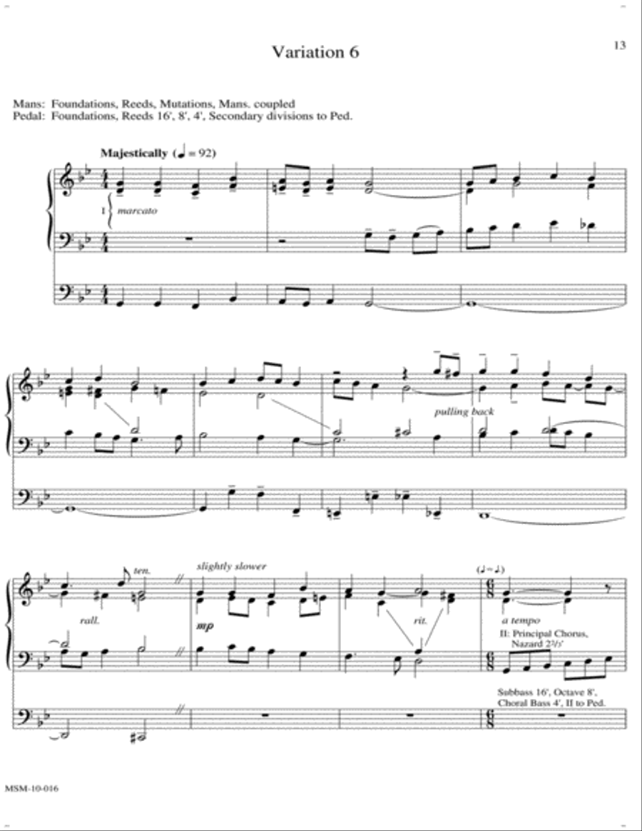 Variations on Nun komm, der Heiden Heiland Organ scores gallery preview page 9