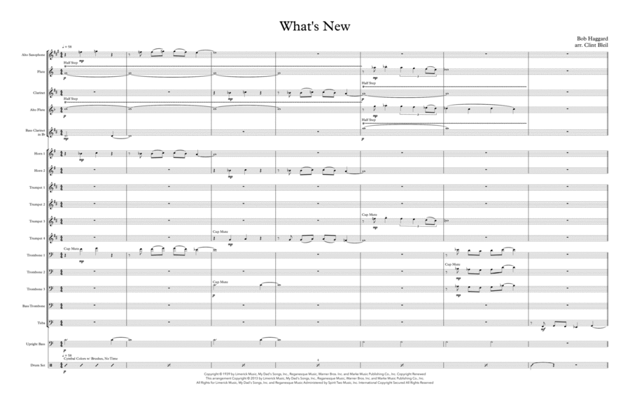What's New? Jazz Ensemble scores gallery preview page 1