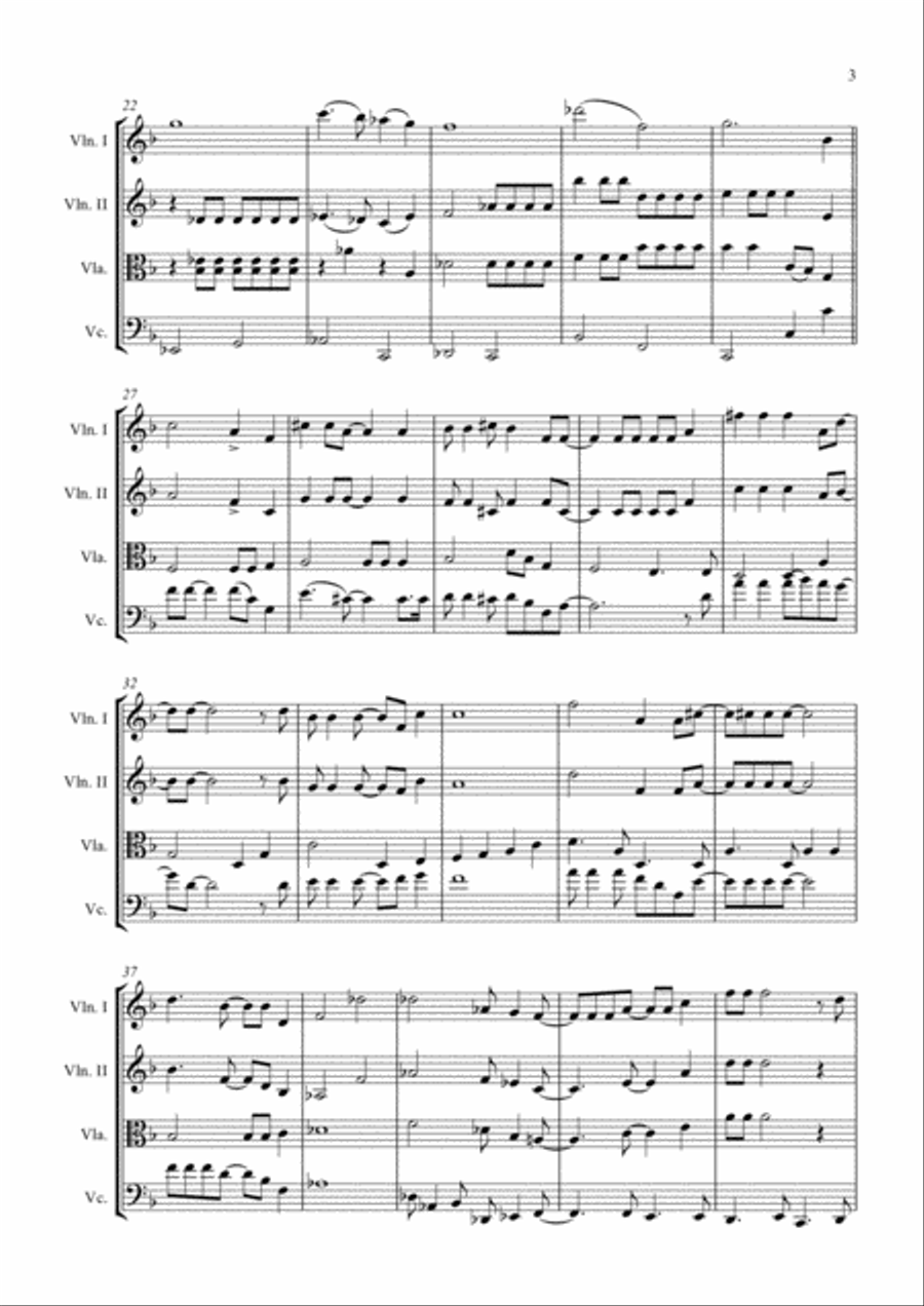 Goodbye Yellow Brick Road String Quartet scores gallery preview page 3