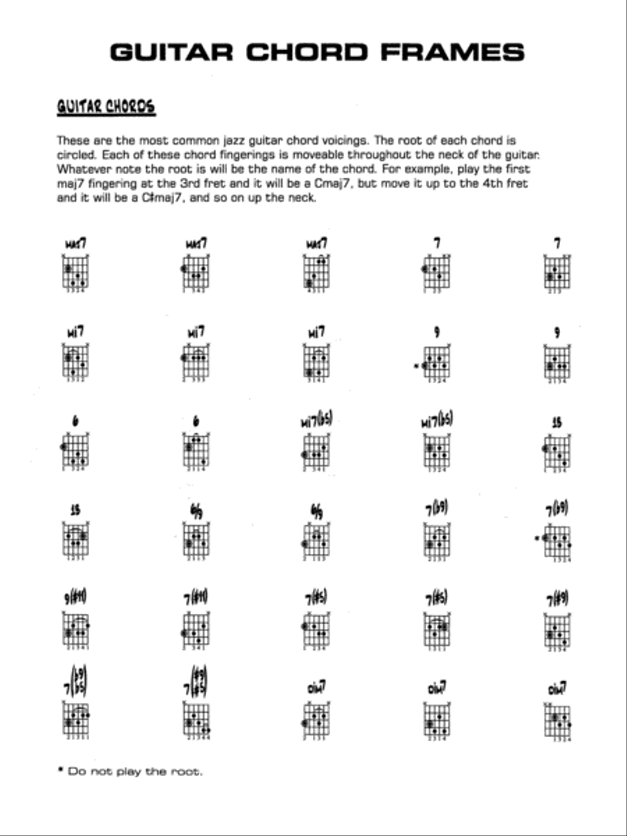 Summertime: Guitar Chords Jazz Ensemble scores gallery preview page 1