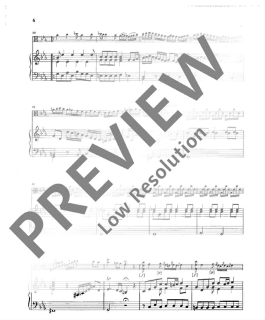 Sonata C Minor Viola scores gallery preview page 5