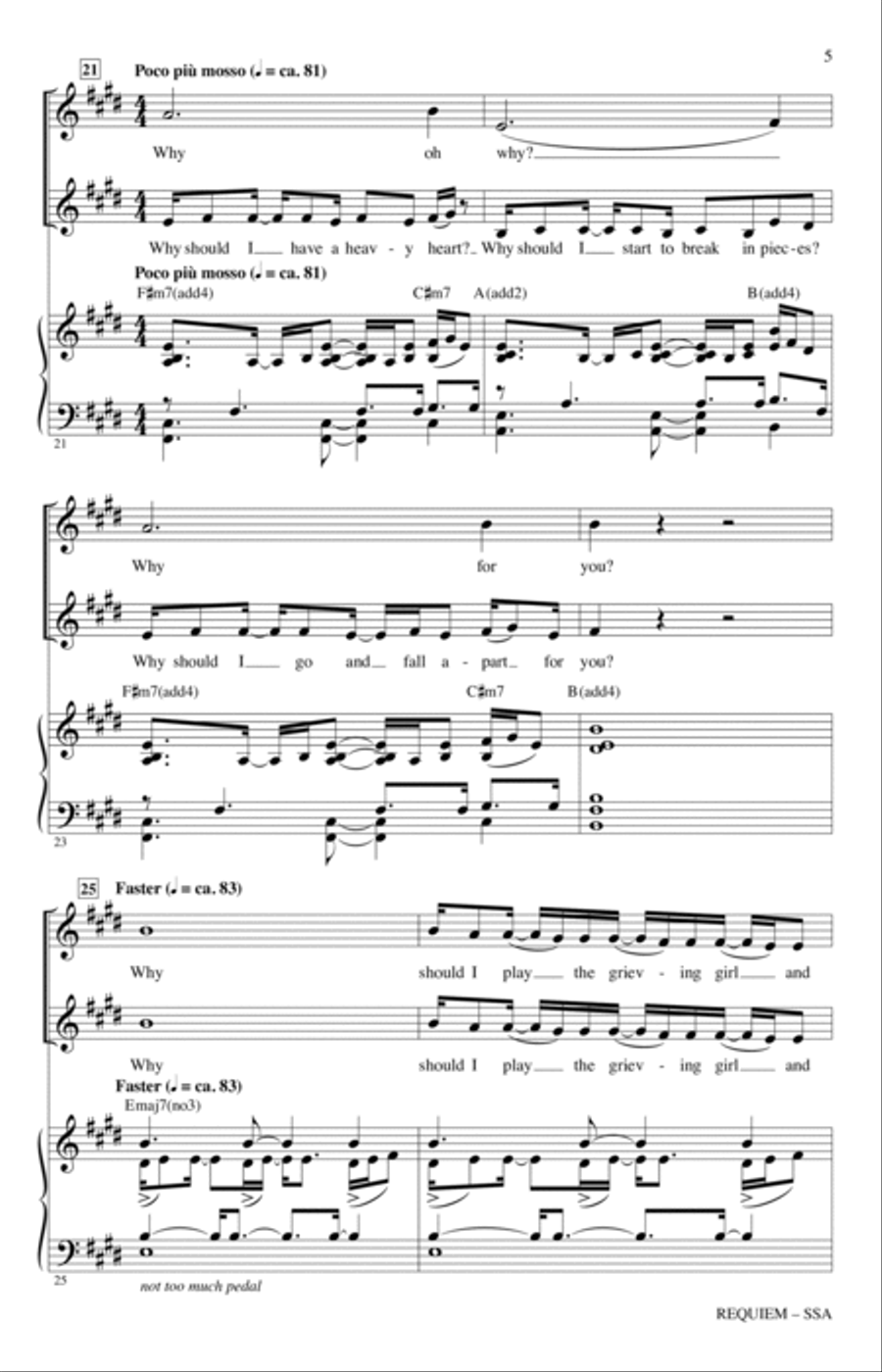 Requiem (from Dear Evan Hansen) (arr. Roger Emerson) SSA scores gallery preview page 4