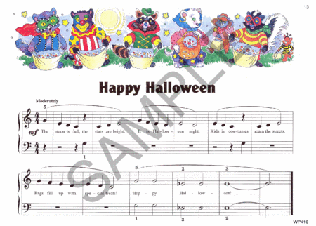 Halloween Treats-Preparatory Level by Jane Smisor Bastien Piano Method - Sheet Music