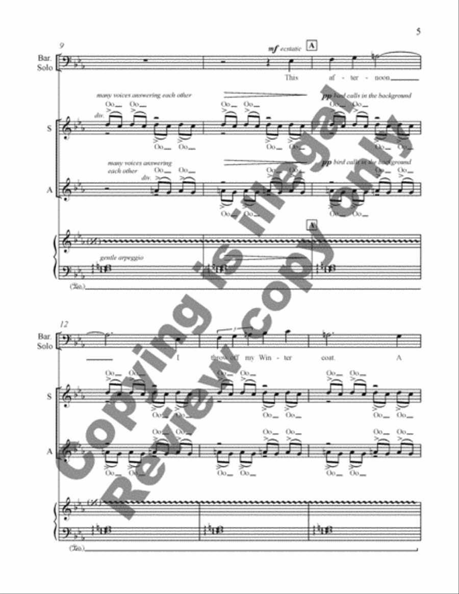 To Love This Earth: II. The Creatures 4-Part scores gallery preview page 19