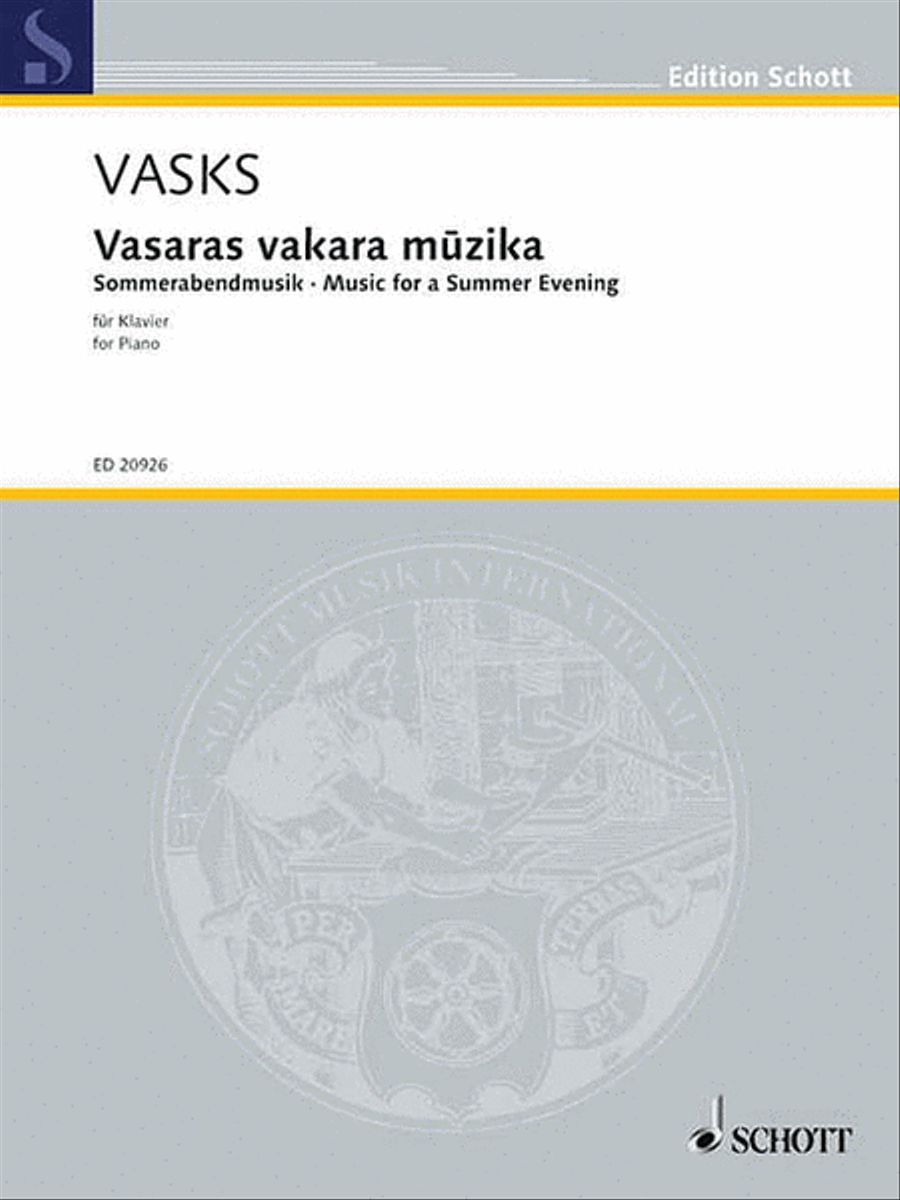 Vasaras Vakara Muzika (Music for a Summer Evening) Piano Solo scores gallery preview page 1