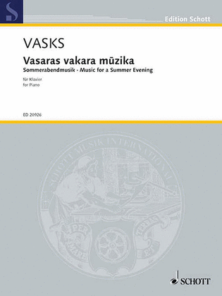Book cover for Vasaras Vakara Muzika (Music for a Summer Evening)