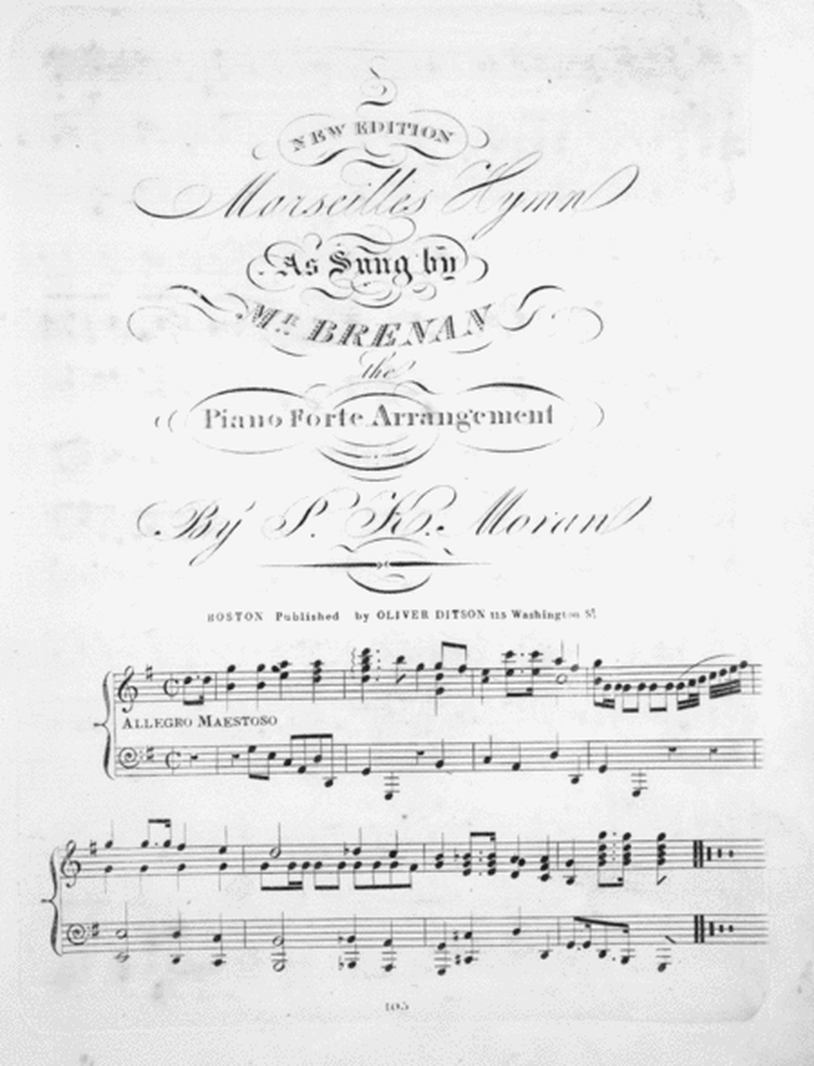 The Celebrated Marsailles Hymn