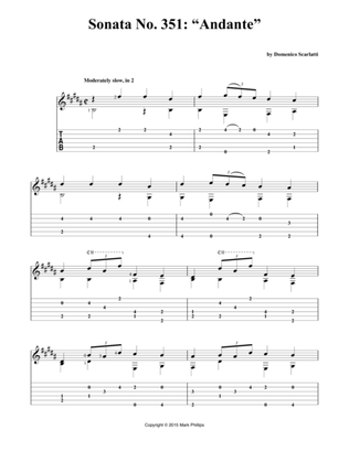 Sonata No. 351: “Andante”
