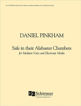 Book cover for Safe in Their Alabaster Chambers (Score)
