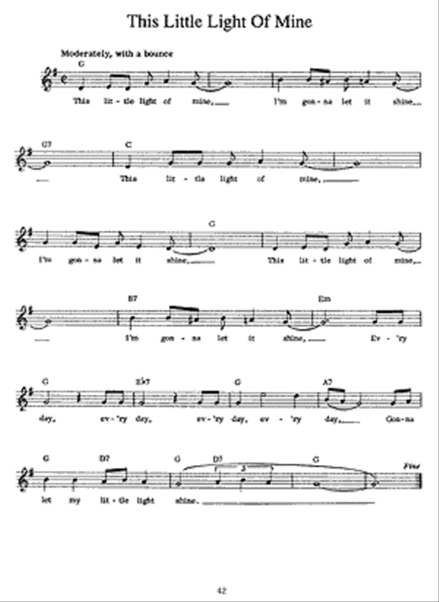 Folk Songs for Schools and Camps Voice scores gallery preview page 2