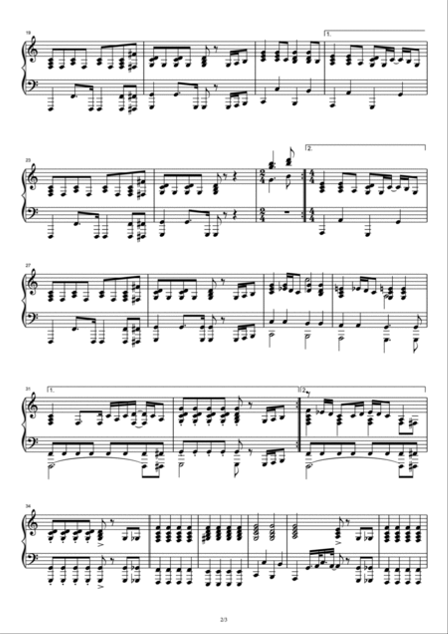 Speechless Piano Solo scores gallery preview page 2