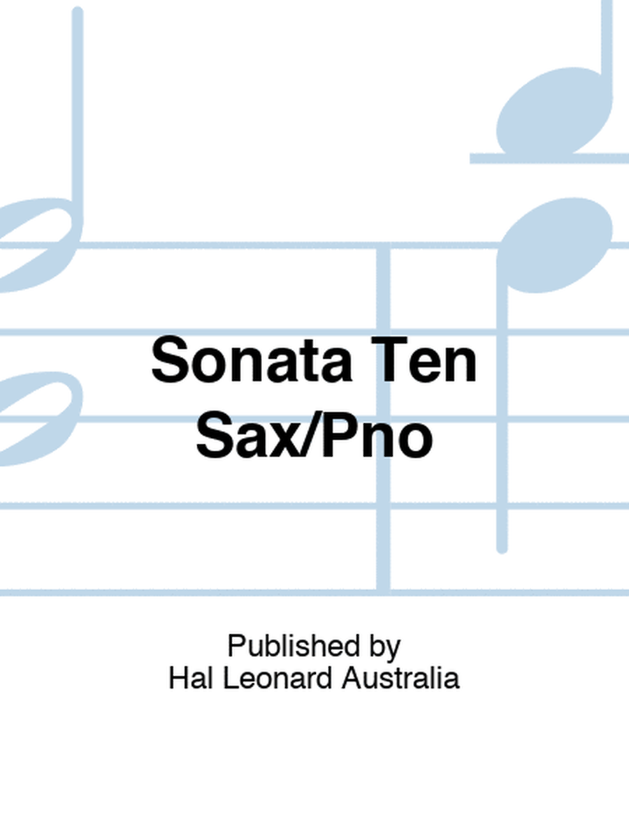 Sonata Ten Sax/Pno
