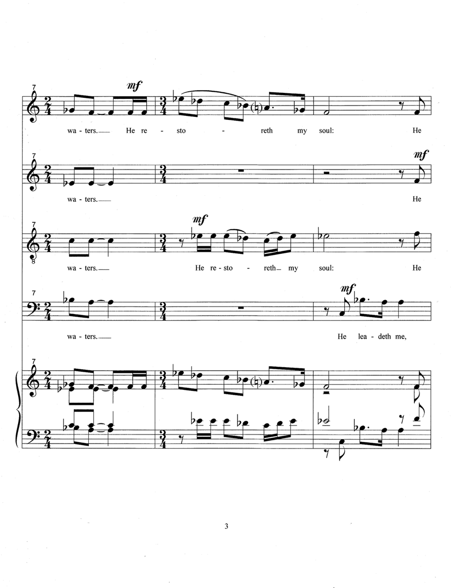 Three Psalms (2018) Three Psalms (2018) 4-Part scores gallery preview page 5