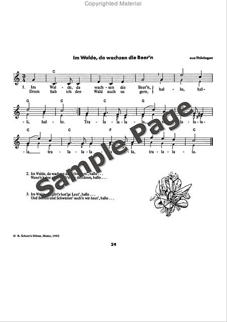 Es tonen die Lieder Recorder scores gallery preview page 25