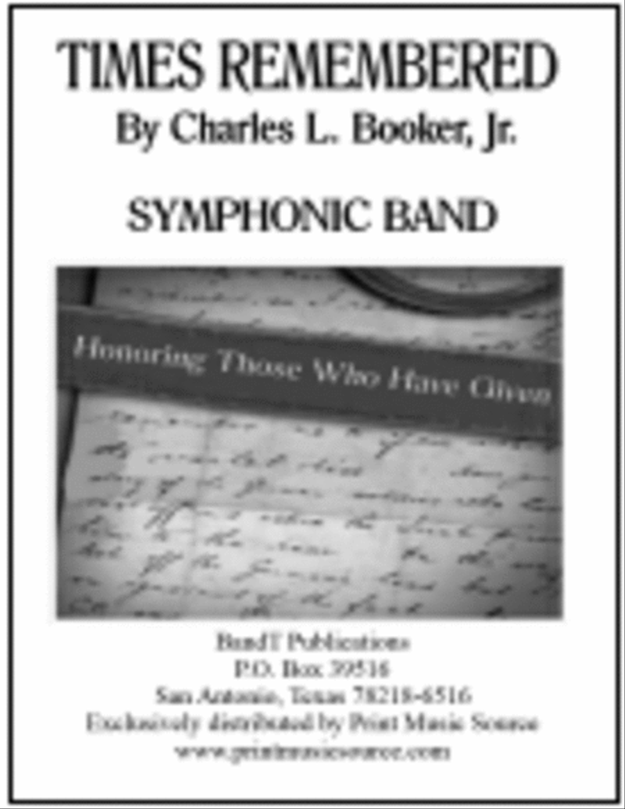 Times Remembered Times Remembered Concert Band scores gallery preview page 1