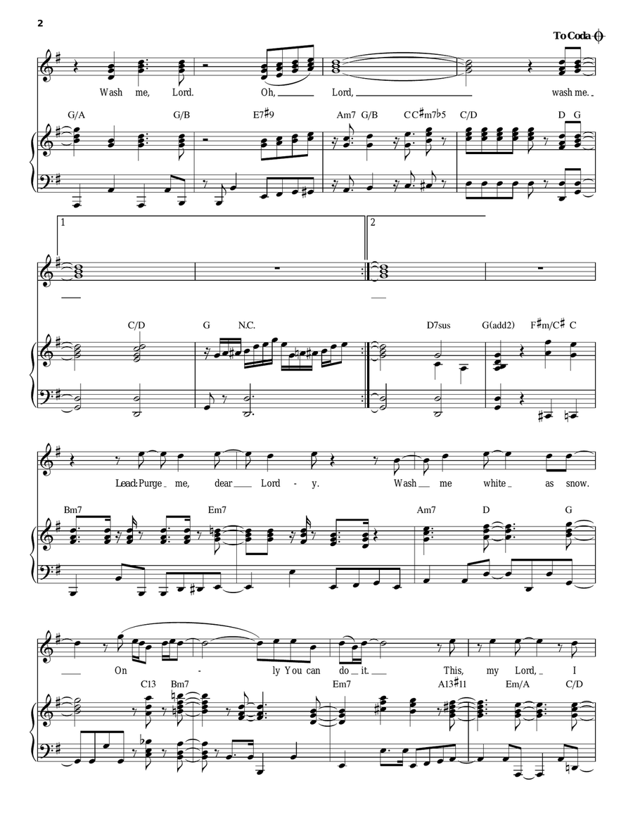 Wash Me Acoustic Guitar scores gallery preview page 2