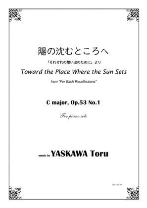 Toward the Place Where the Sun Sets, C major, Op.53-1