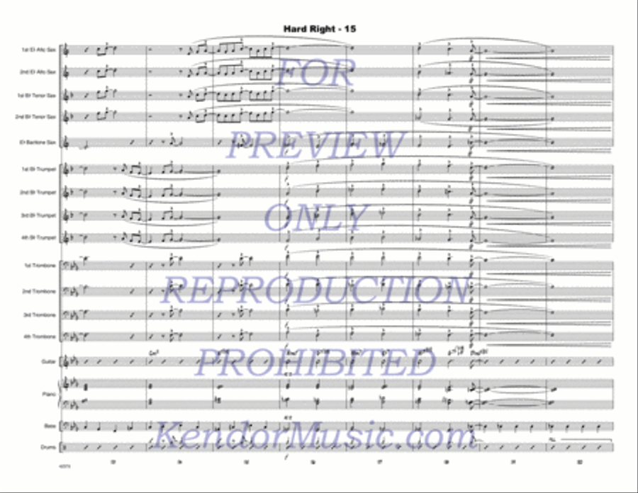 Hard Right Hard Right Jazz Ensemble scores gallery preview page 16