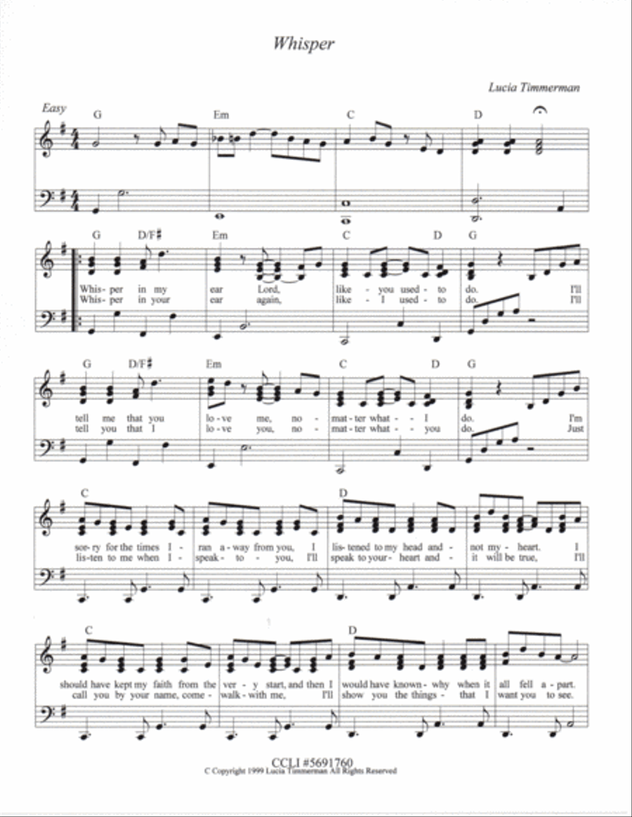 Whisper Whisper Voice scores gallery preview page 1