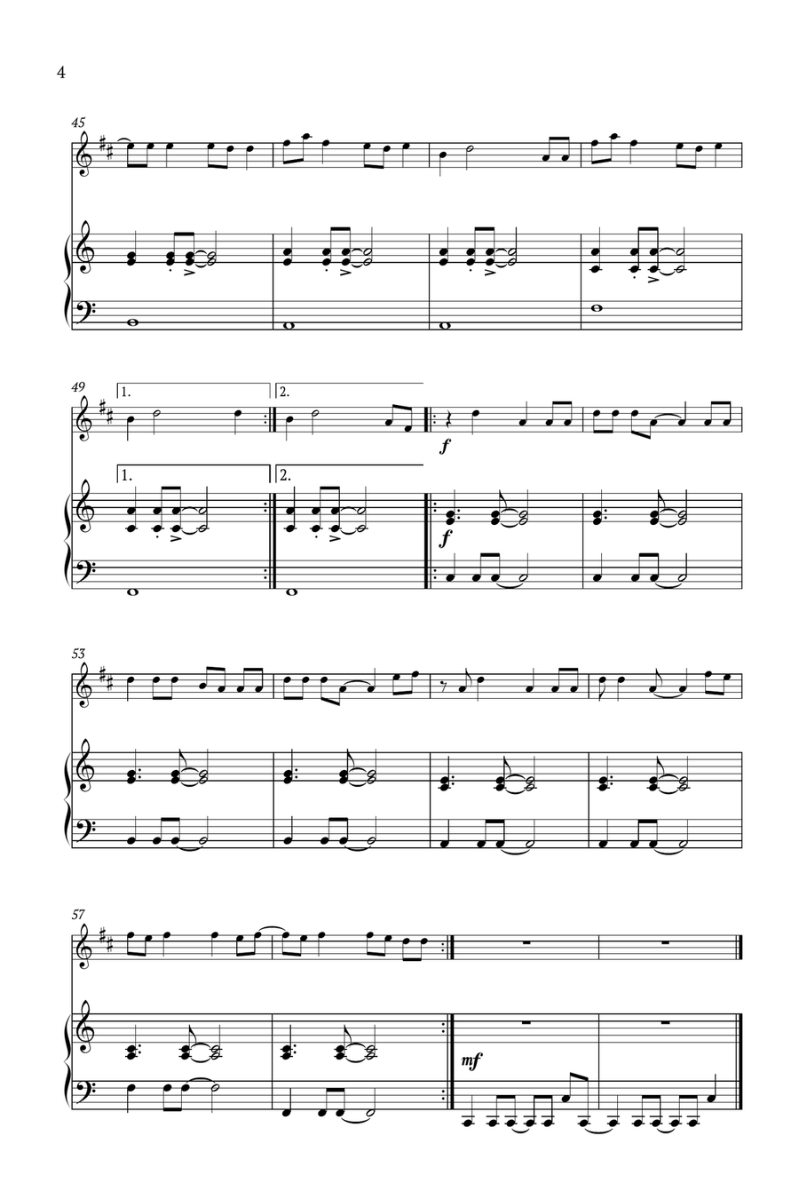 Cruel Summer B-Flat Clarinet scores gallery preview page 4