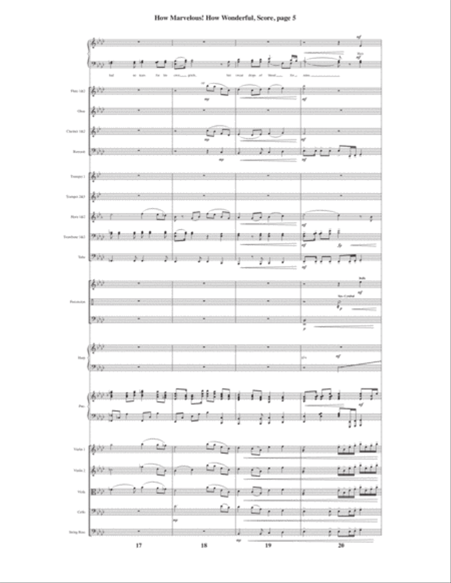 How Marvelous! How Wonderful! 4-Part scores gallery preview page 7