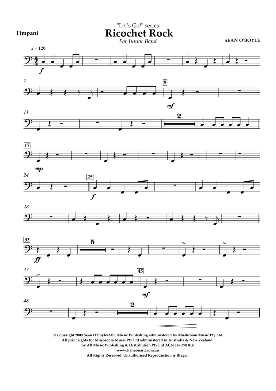 Ricochet Rock - Timpani