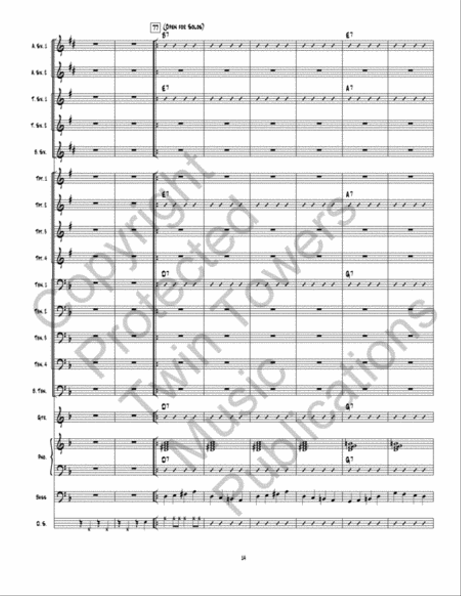Sink Or Swim Sink Or Swim Jazz Ensemble scores gallery preview page 15