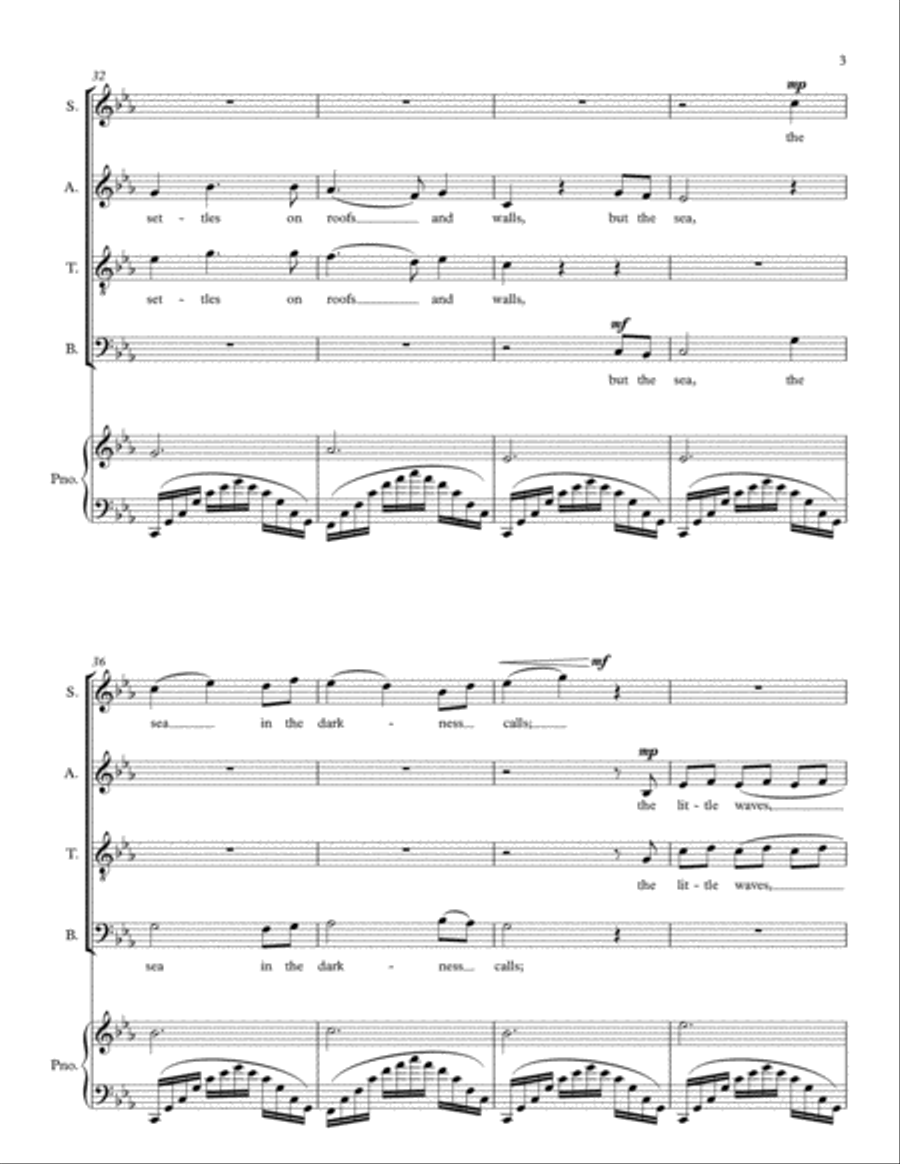 The Tide Rises, The Tide Falls 4-Part scores gallery preview page 3