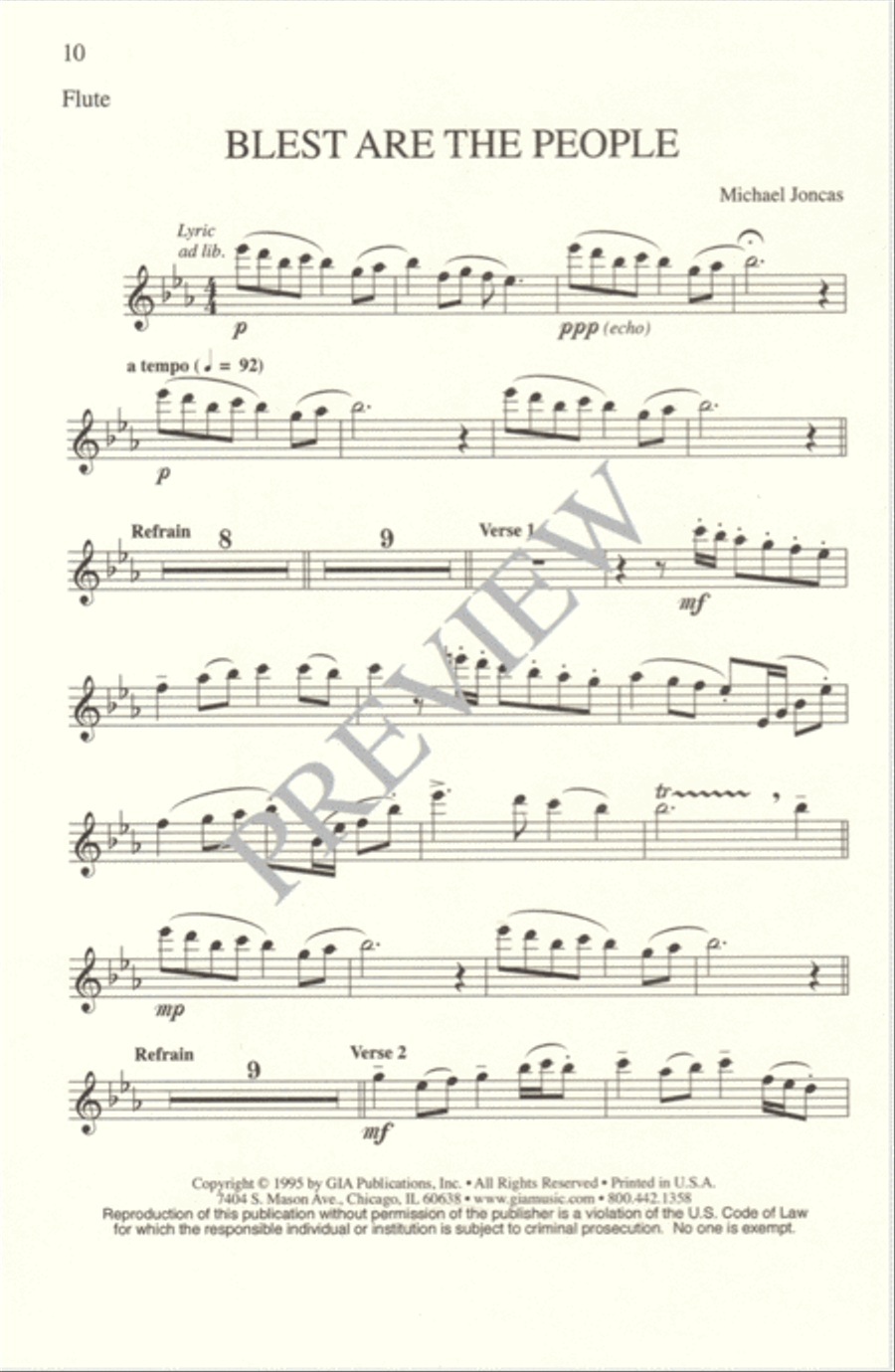 Blest Are the People SSAA scores gallery preview page 10
