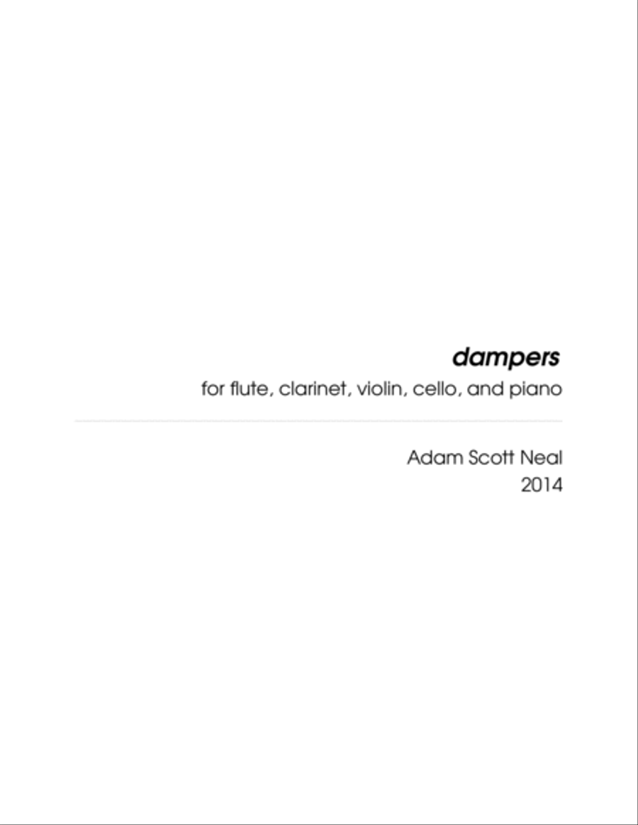 dampers dampers Small Ensemble scores gallery preview page 3