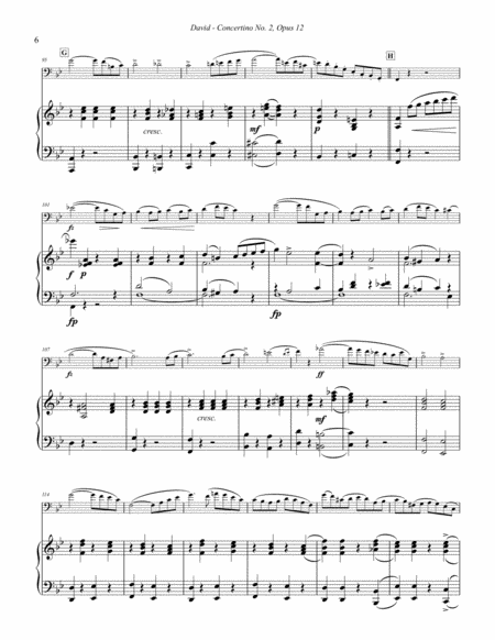 Concertino No. 2 in B-flat for Trombone and Piano