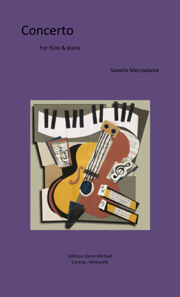 Book cover for Mercadante Concerto for flute in E