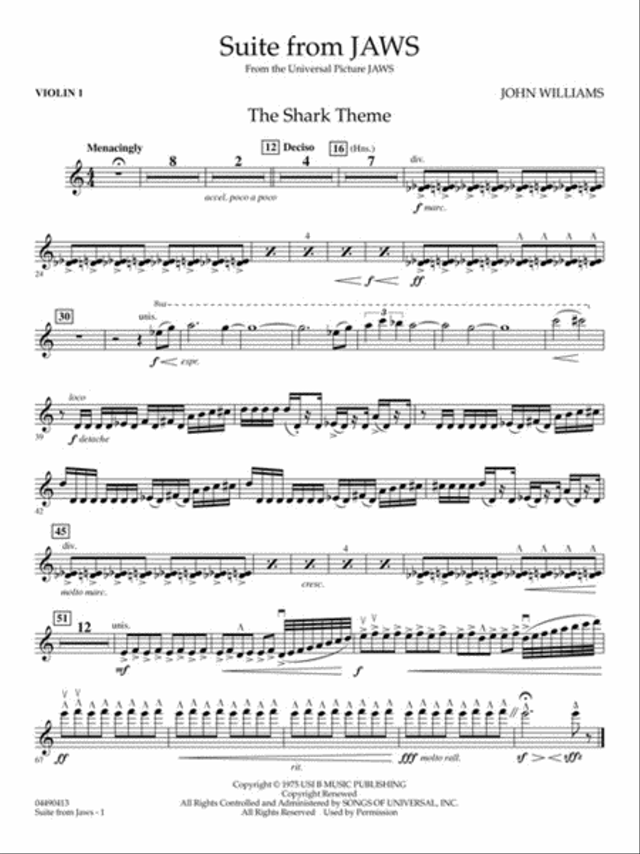 Suite from Jaws Full Orchestra scores gallery preview page 8