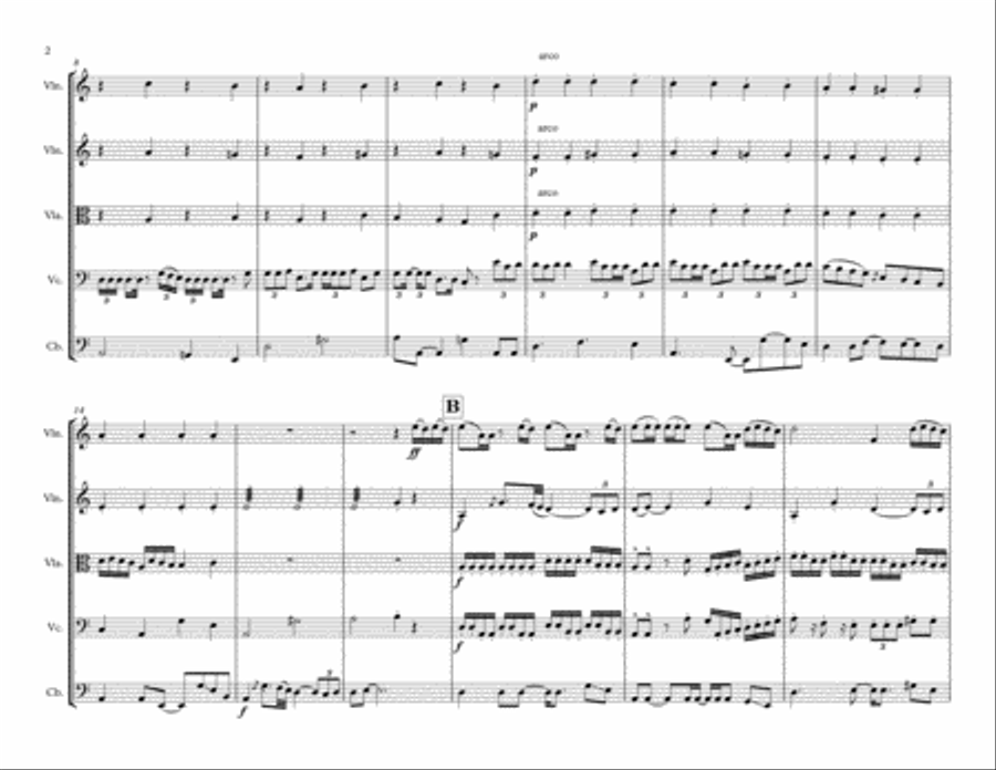 Fake Love String Quartet scores gallery preview page 2