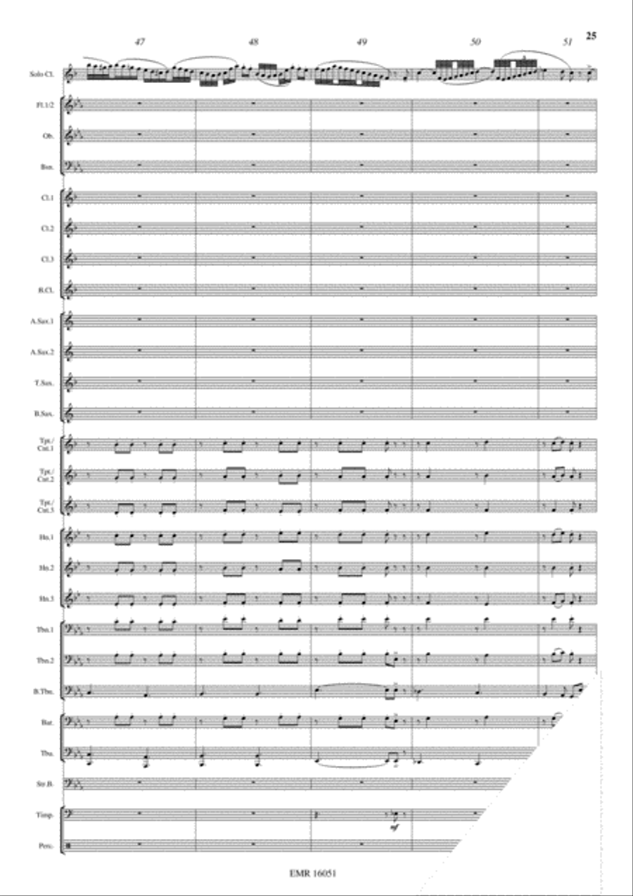 Japanese Folksongs Concert Band scores gallery preview page 18
