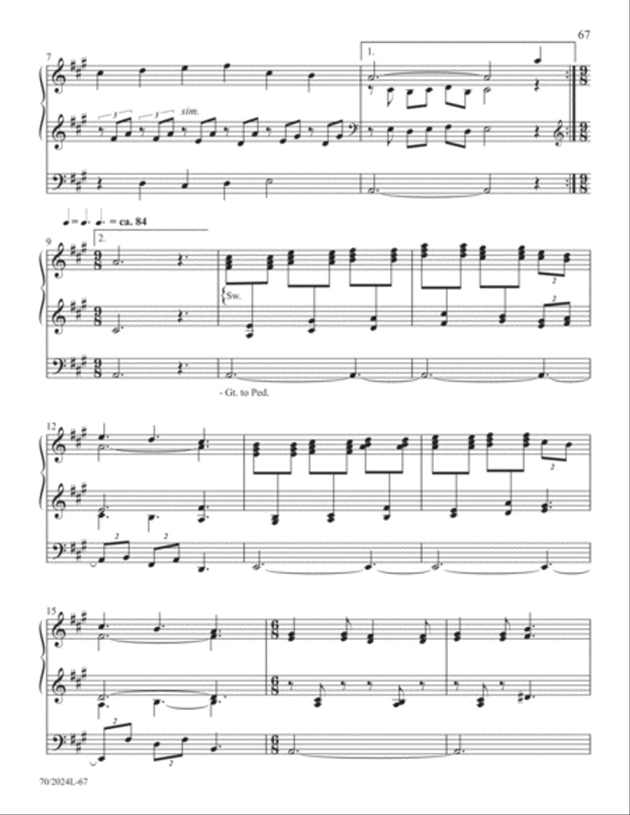 The Sacred Organ Library, Vol. 1 Organ Solo scores gallery preview page 32