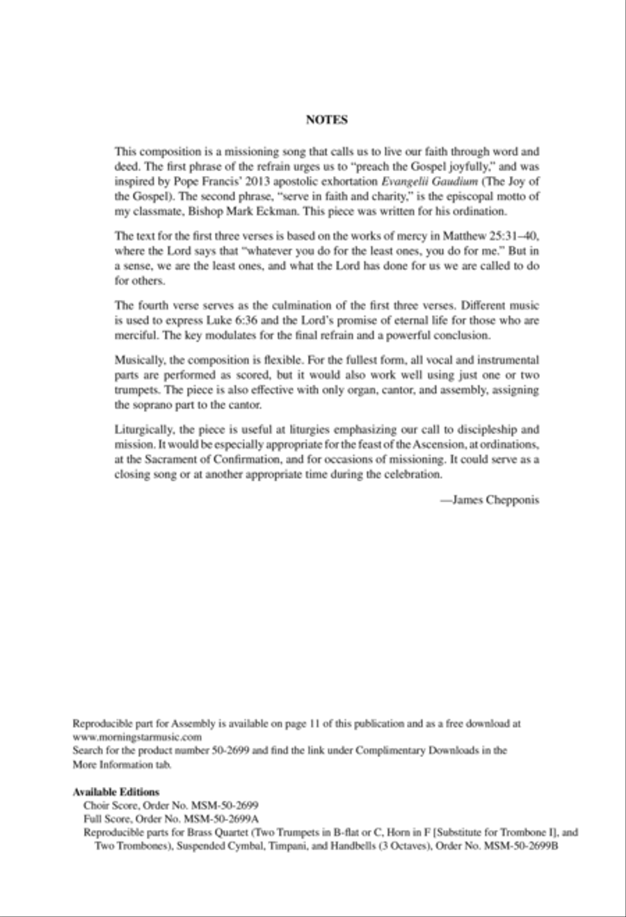 Serve in Faith and Charity 4-Part scores gallery preview page 2