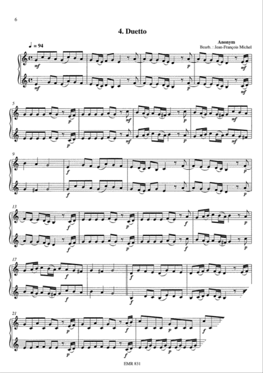 Duet Album Vol. 4 Clarinet Duet scores gallery preview page 7