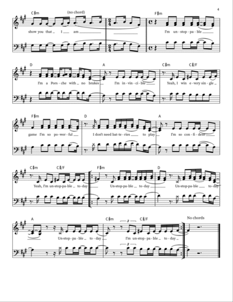 Unstoppable 3-Part scores gallery preview page 4