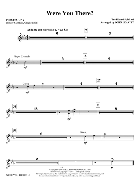Were You There? (arr. John Leavitt) - Percussion 2