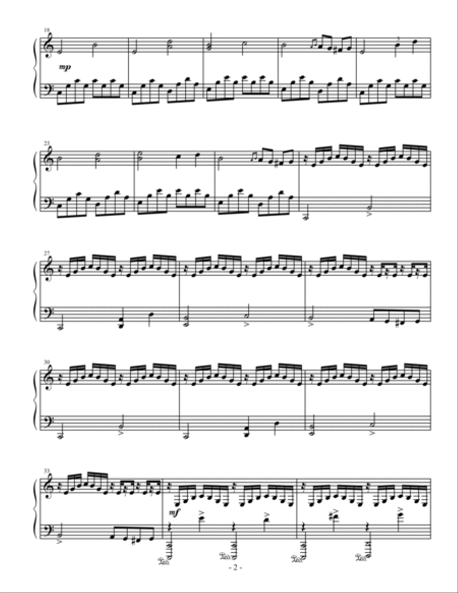 Stranger Things Main Title Theme Piano Solo scores gallery preview page 2
