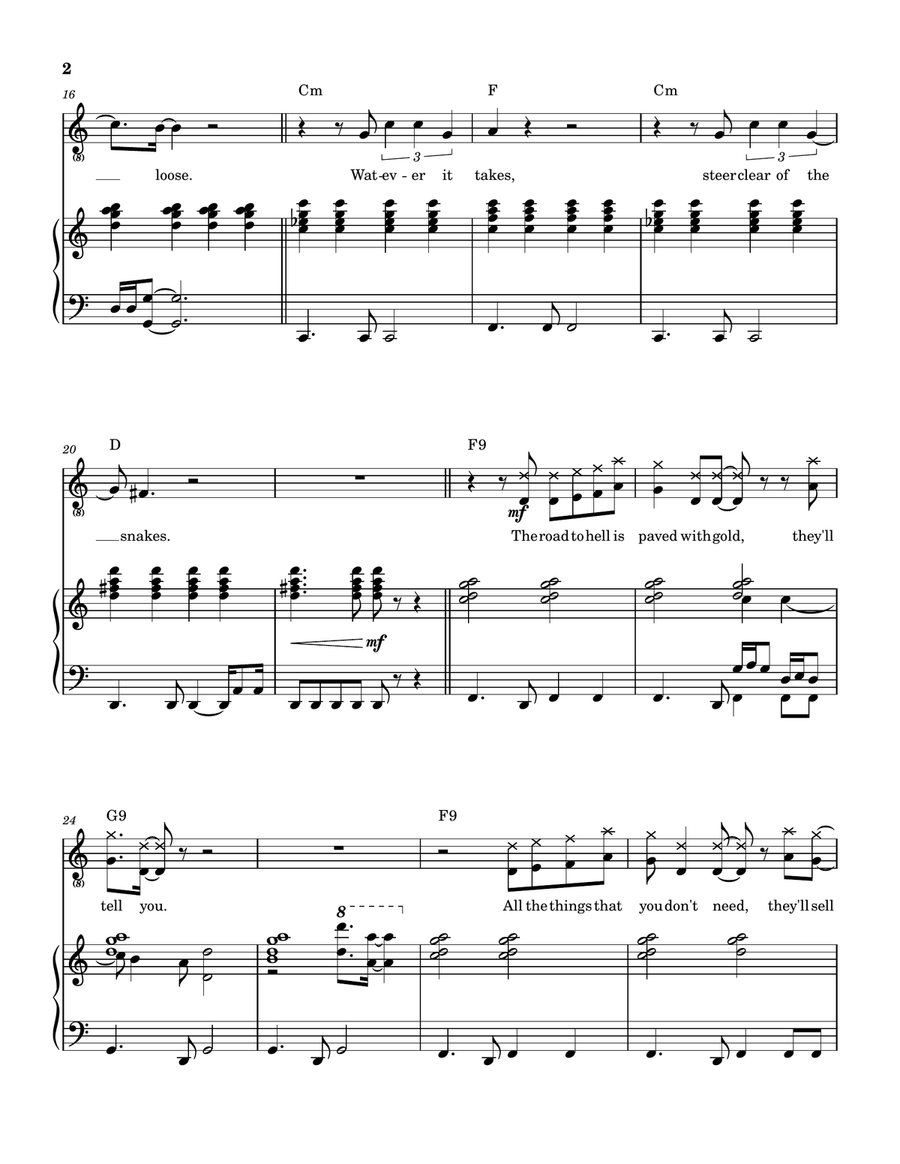The Piper's Call Piano, Vocal scores gallery preview page 3
