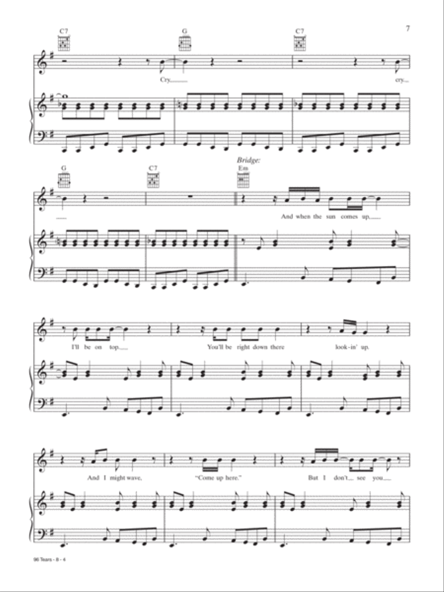 96 Tears Piano, Vocal, Guitar scores gallery preview page 4