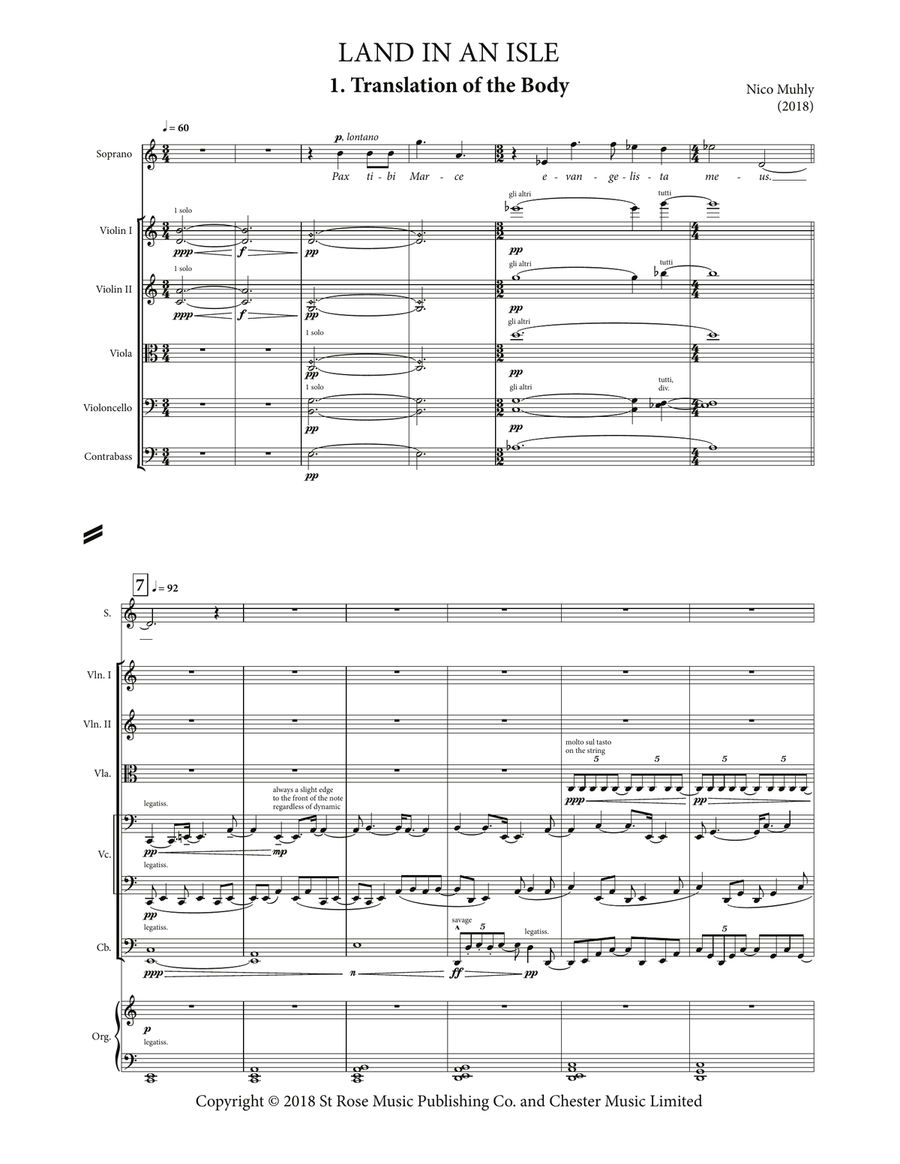 Land In An Isle (Score) Percussion Ensemble scores gallery preview page 1